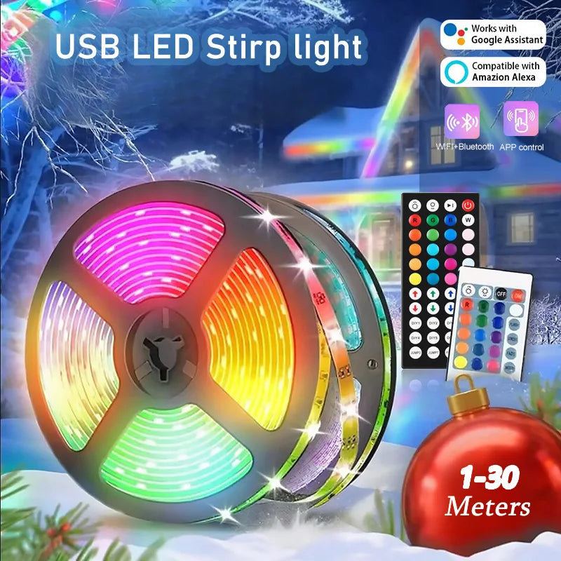 USB RGB LED Light Strip – Customizable 1-30M Length