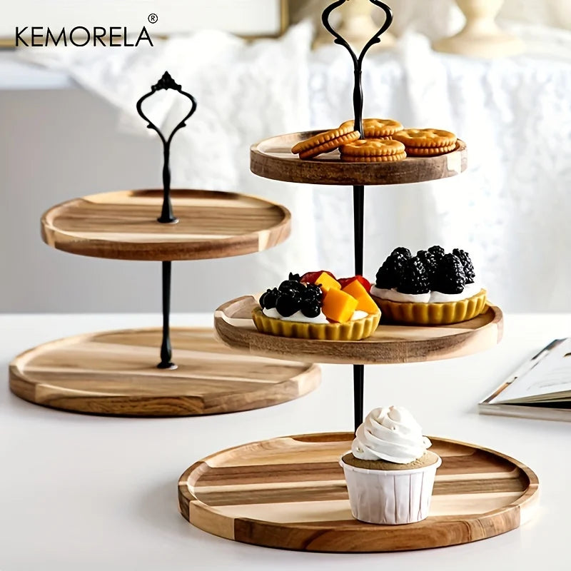 KEMORELA Double/Three-Layer Dried Fruit Tray - Elegant Serving Solution