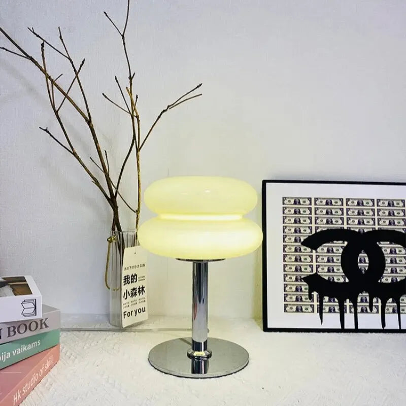 Modern Bauhaus Macaron Glass Lamp - Retro Mushroom Design