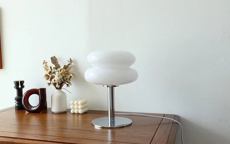 Modern Bauhaus Macaron Glass Lamp - Retro Mushroom Design