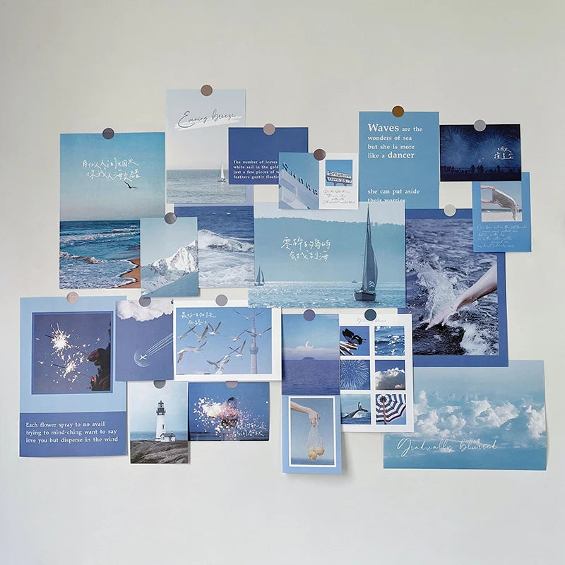 INS Nordic Retro Wall Photo Card Stickers - DIY Decorative Set