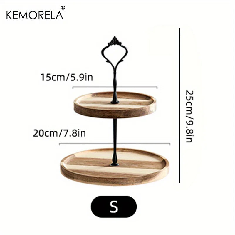 KEMORELA Double/Three-Layer Dried Fruit Tray - Elegant Serving Solution