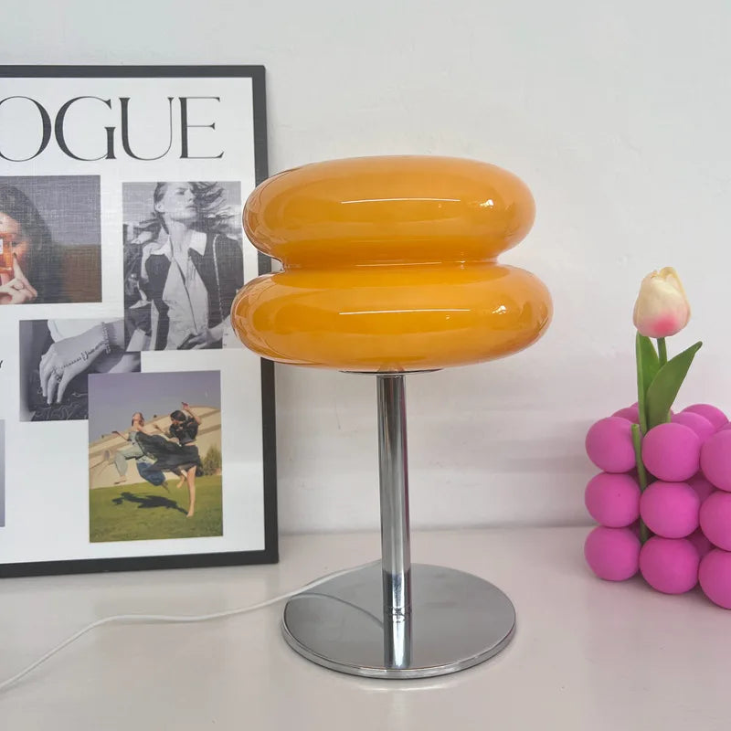 Modern Bauhaus Macaron Glass Lamp - Retro Mushroom Design