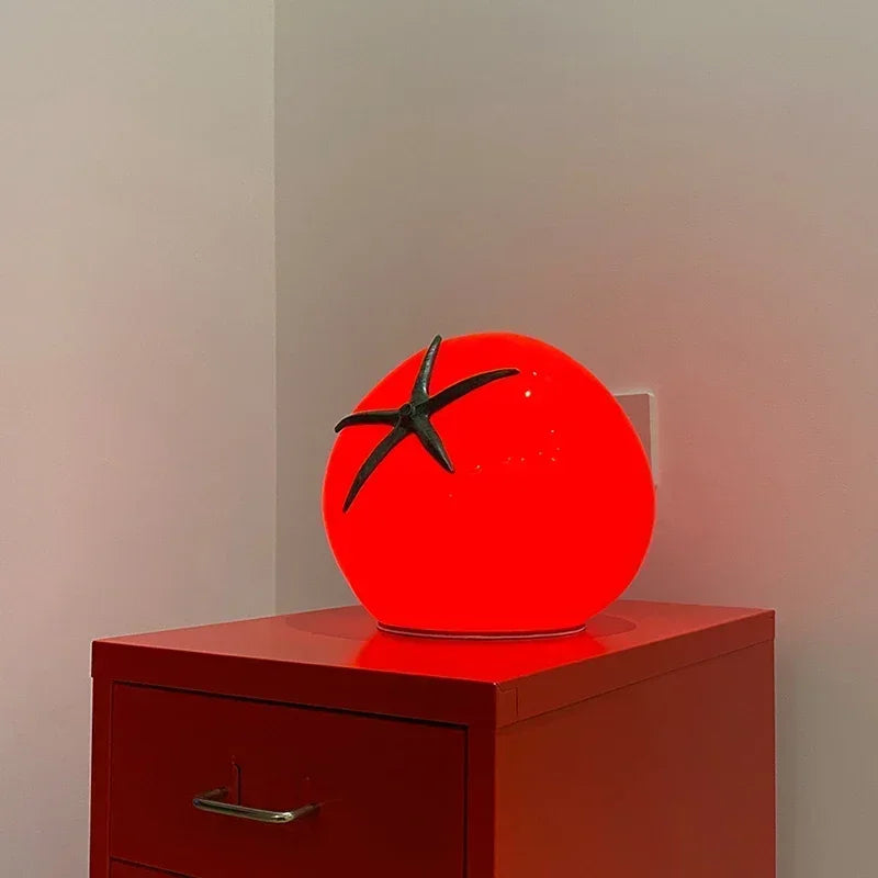 Italian Style Tomato Table Lamp - Whimsical Modern Lighting