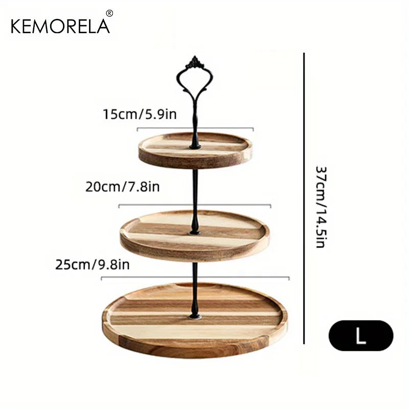 KEMORELA Double/Three-Layer Dried Fruit Tray - Elegant Serving Solution