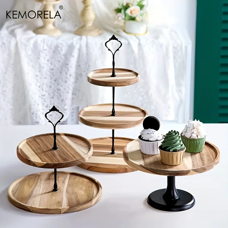 KEMORELA Double/Three-Layer Dried Fruit Tray - Elegant Serving Solution