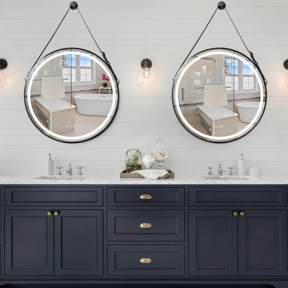 LUVODI 32" Round LED Bathroom Mirror - Elegant & Versatile