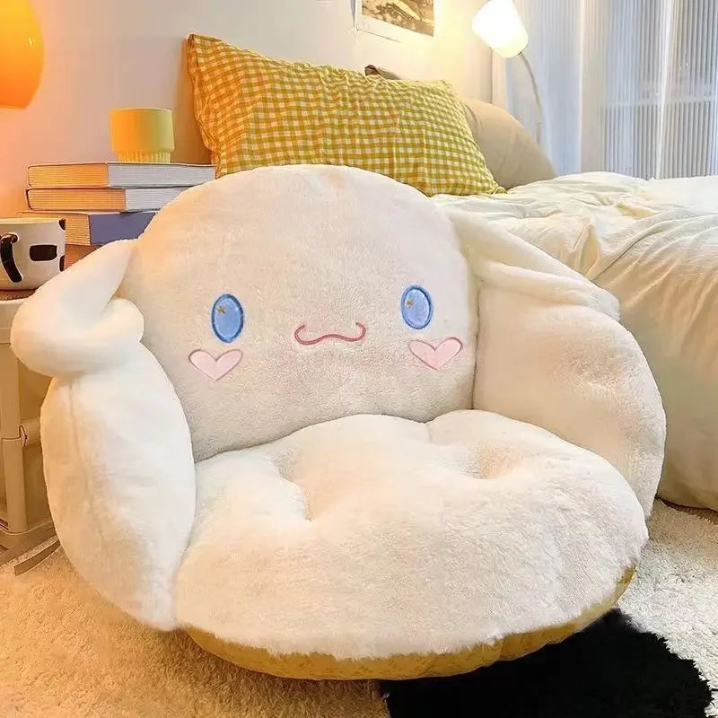 Aoger Large Cinnamoroll & Kuromi Plush Chair Cushion - Cute Backrest Pillow