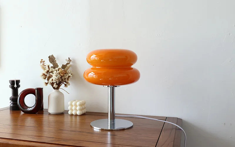 Modern Bauhaus Macaron Glass Lamp - Retro Mushroom Design