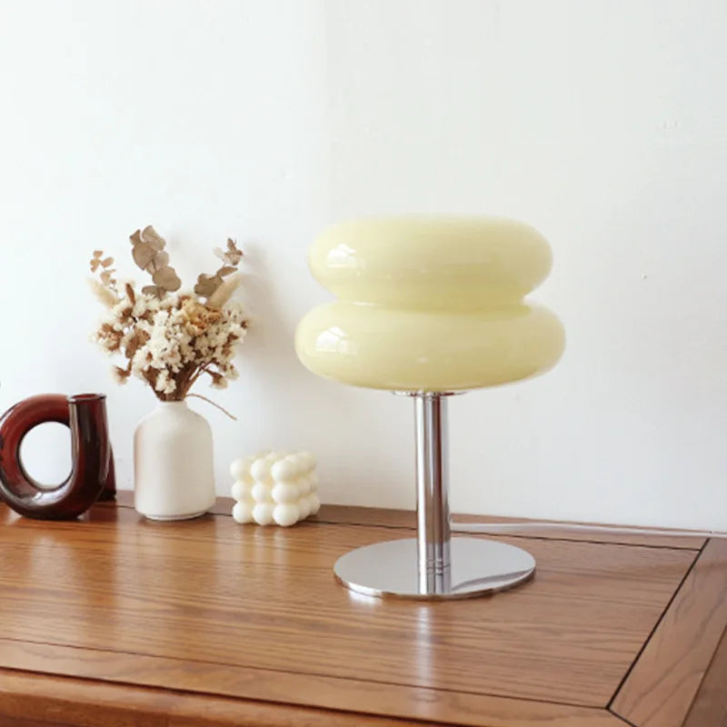 Modern Bauhaus Macaron Glass Lamp - Retro Mushroom Design