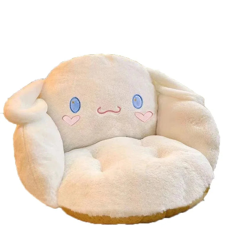 Aoger Large Cinnamoroll & Kuromi Plush Chair Cushion - Cute Backrest Pillow