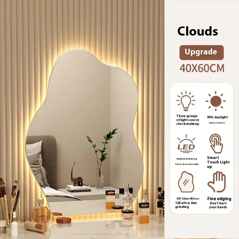 Irregular LED Mirror - Funky Asymmetrical Wall Decor for Modern Homes