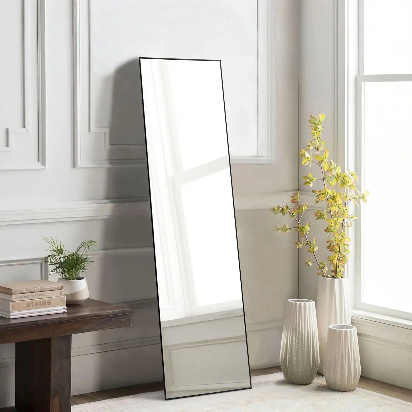 JHK Full Body Wall Mirror 59"x16" - Sleek and Functional Design