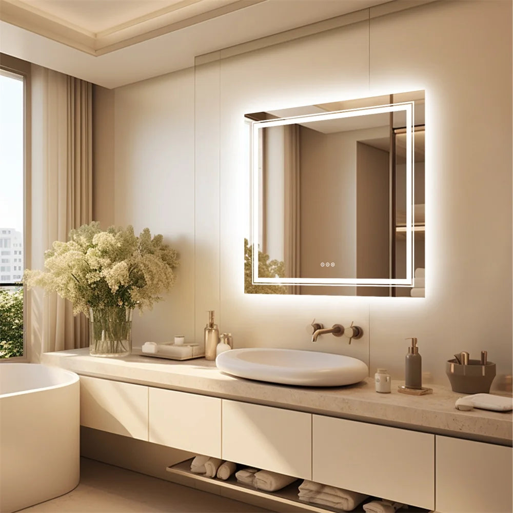 LUVODI LED Bathroom Mirror - Illuminated Elegance & Functionality