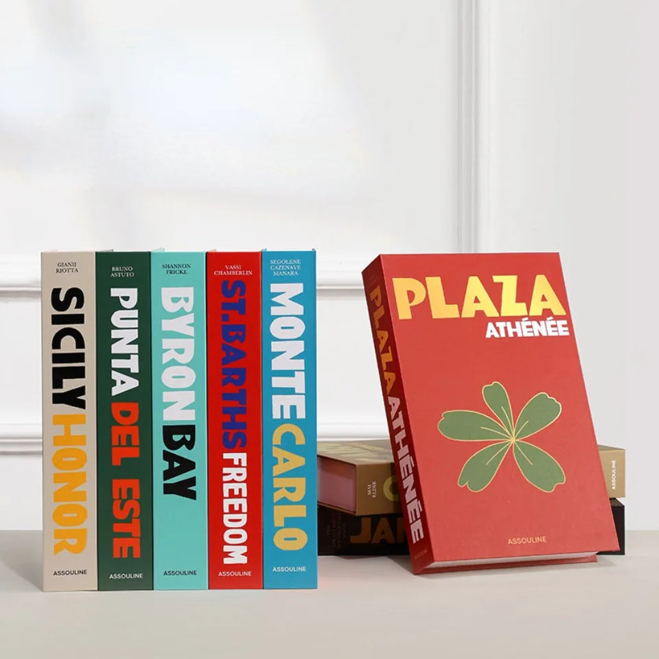 Travel Series Decorative Fake Book - Stylish Home Accent