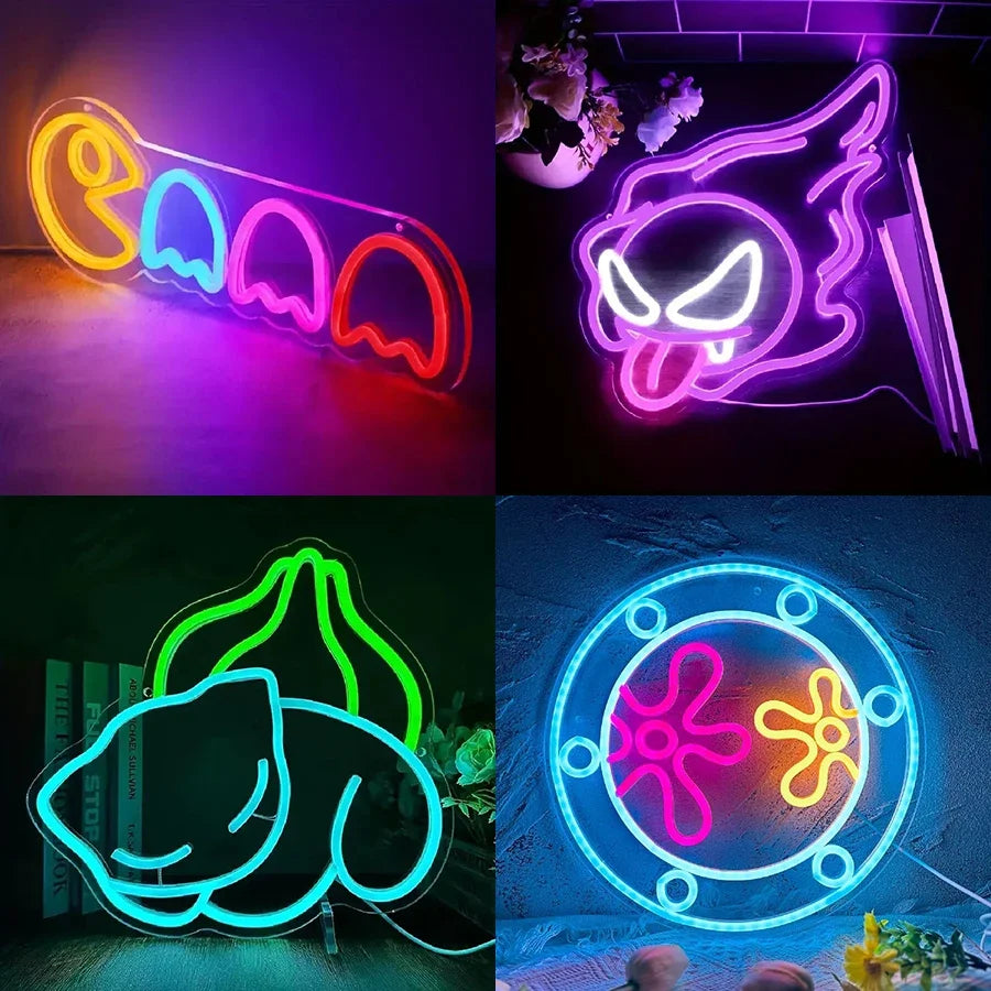 Gaming Neon Sign - LED Wall Light for Game Rooms and Man Caves