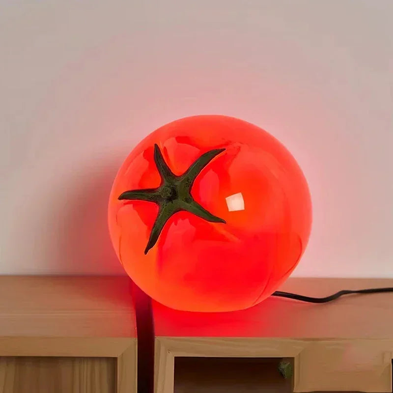 Italian Style Tomato Table Lamp - Whimsical Modern Lighting