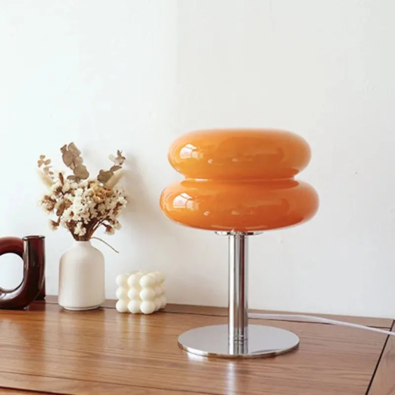 Modern Bauhaus Macaron Glass Lamp - Retro Mushroom Design