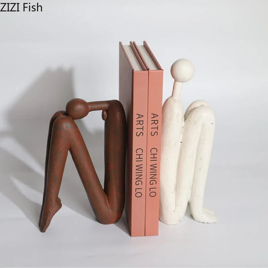 Minimalist Character Resin Sculpture - Modern Abstract Home Decor