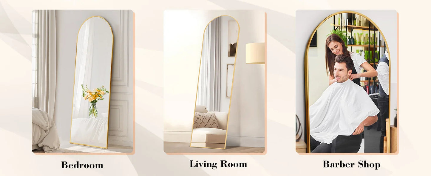 JHK Full Body Wall Mirror 59"x16" - Sleek and Functional Design