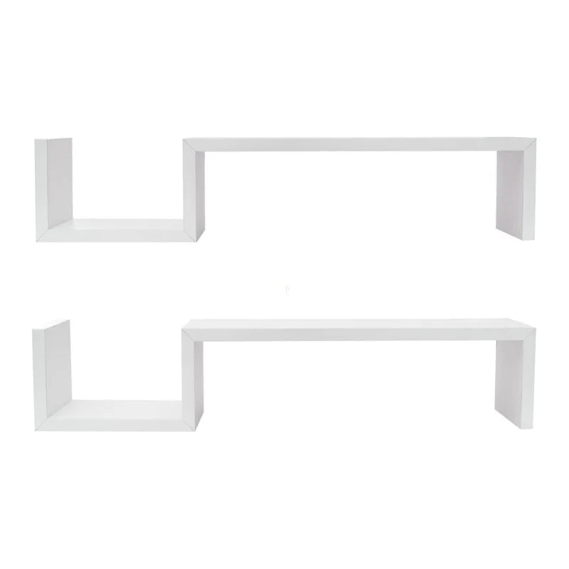 Short Wall-Mounted Floating Shelves - Modern Space-Saving Storage Solution