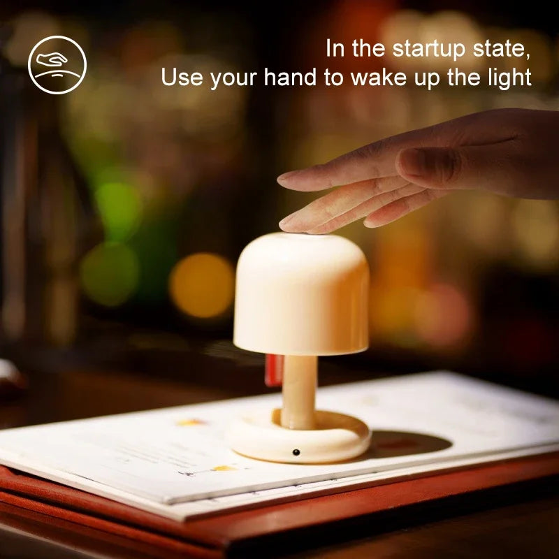 Creative Mushroom LED Night Light - Nordic Minimalist Table Lamp