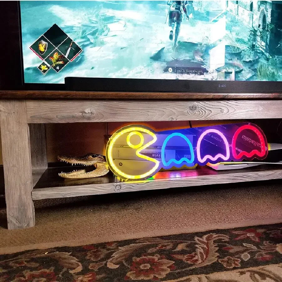 Gaming Neon Sign - LED Wall Light for Game Rooms and Man Caves