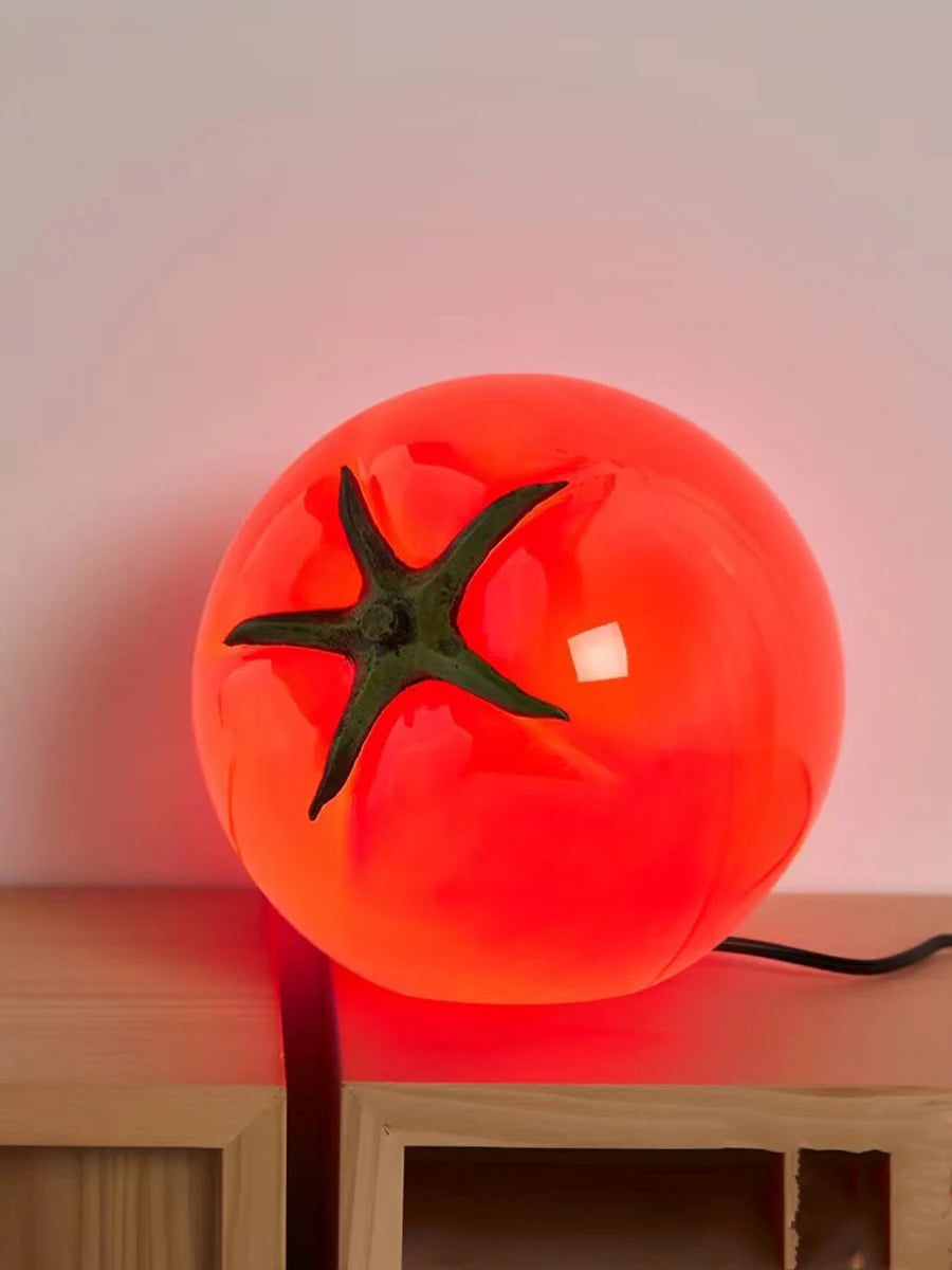 Italian Style Tomato Table Lamp - Whimsical Modern Lighting