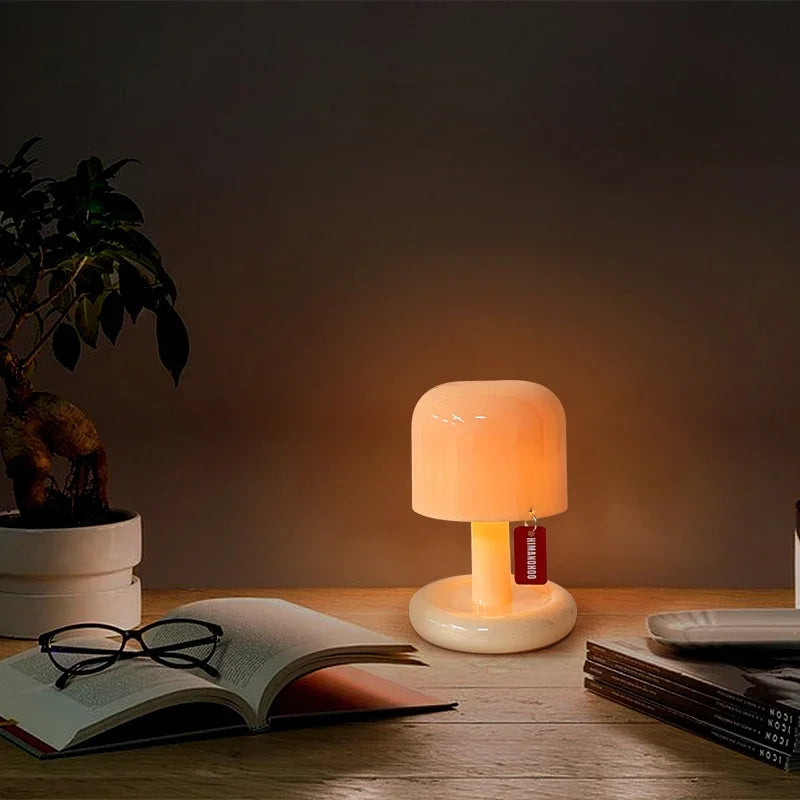 Creative Mushroom LED Night Light - Nordic Minimalist Table Lamp