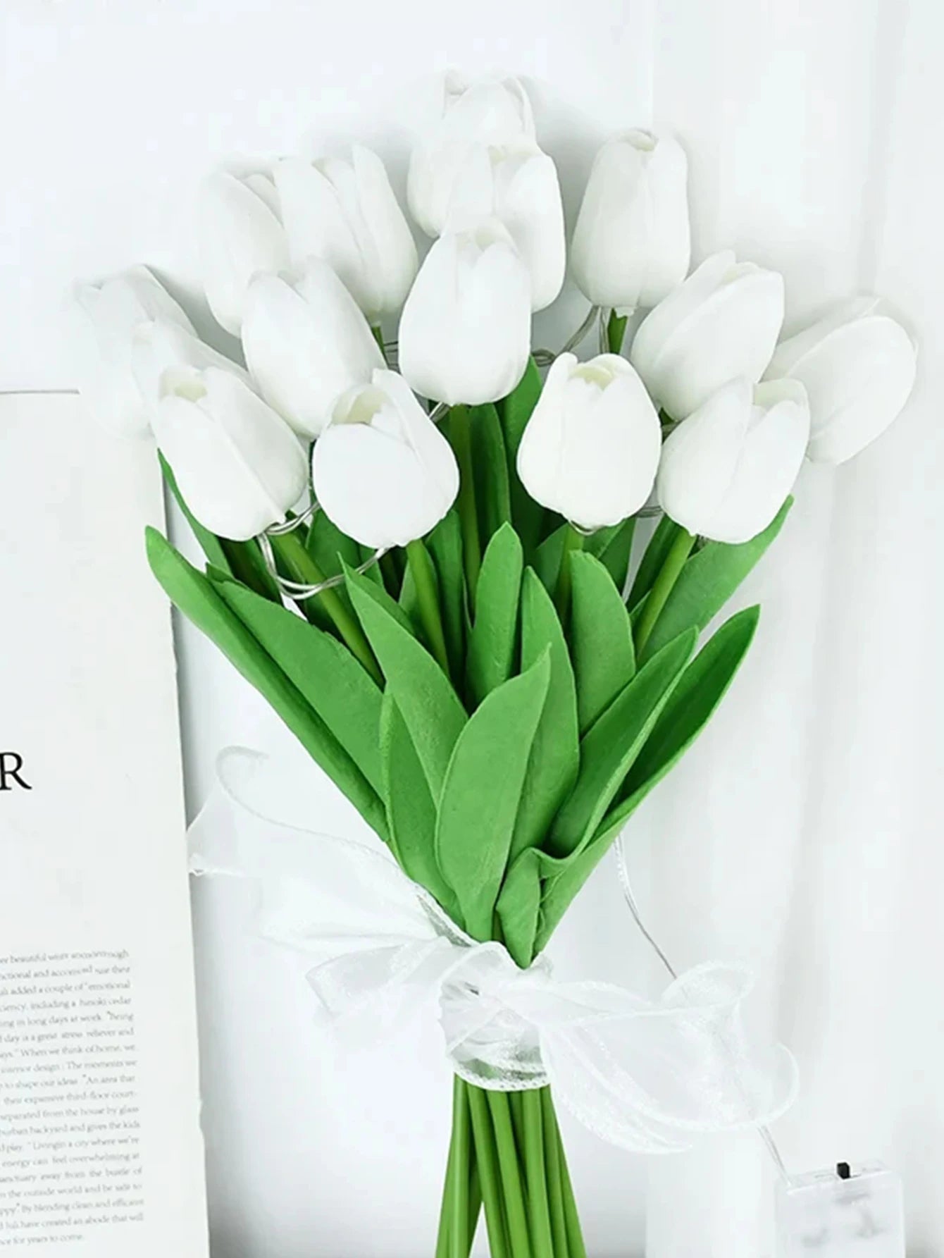 LED Tulip Bouquet Night Light - 5/10pcs Realistic Artificial Flowers