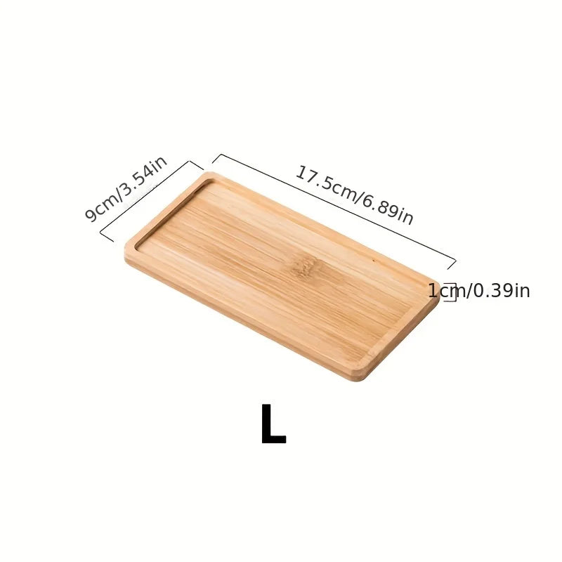 Wooden Pallet Water Tray – Rectangular Bamboo Base