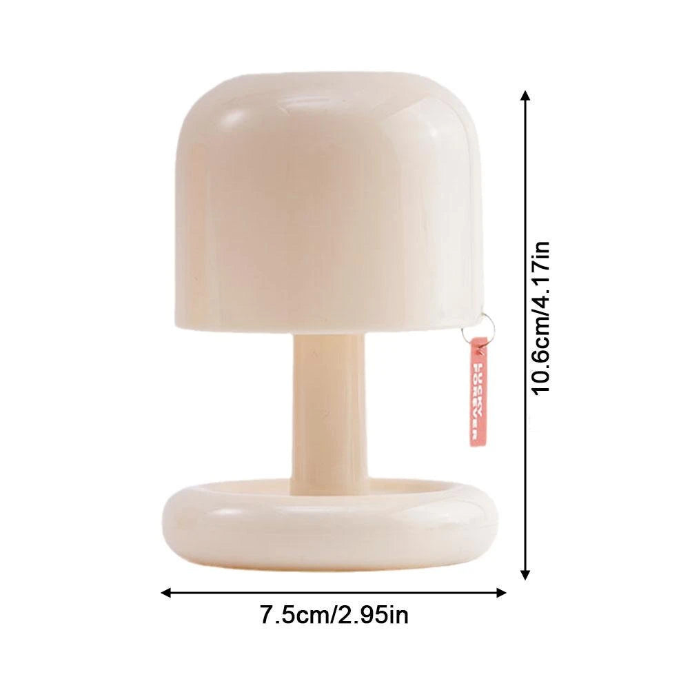 Creative Mushroom LED Night Light - Nordic Minimalist Table Lamp