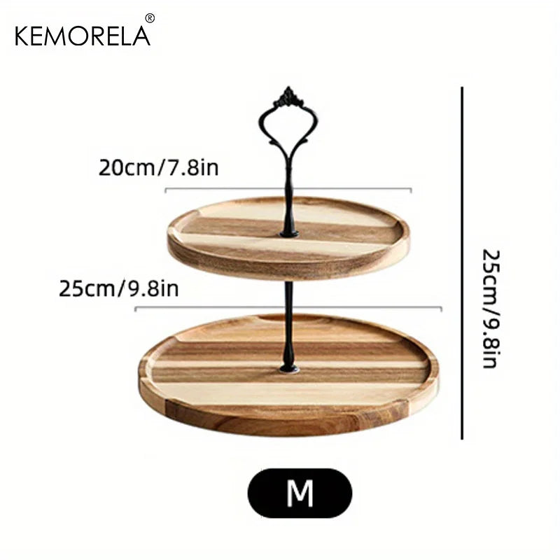 KEMORELA Double/Three-Layer Dried Fruit Tray - Elegant Serving Solution