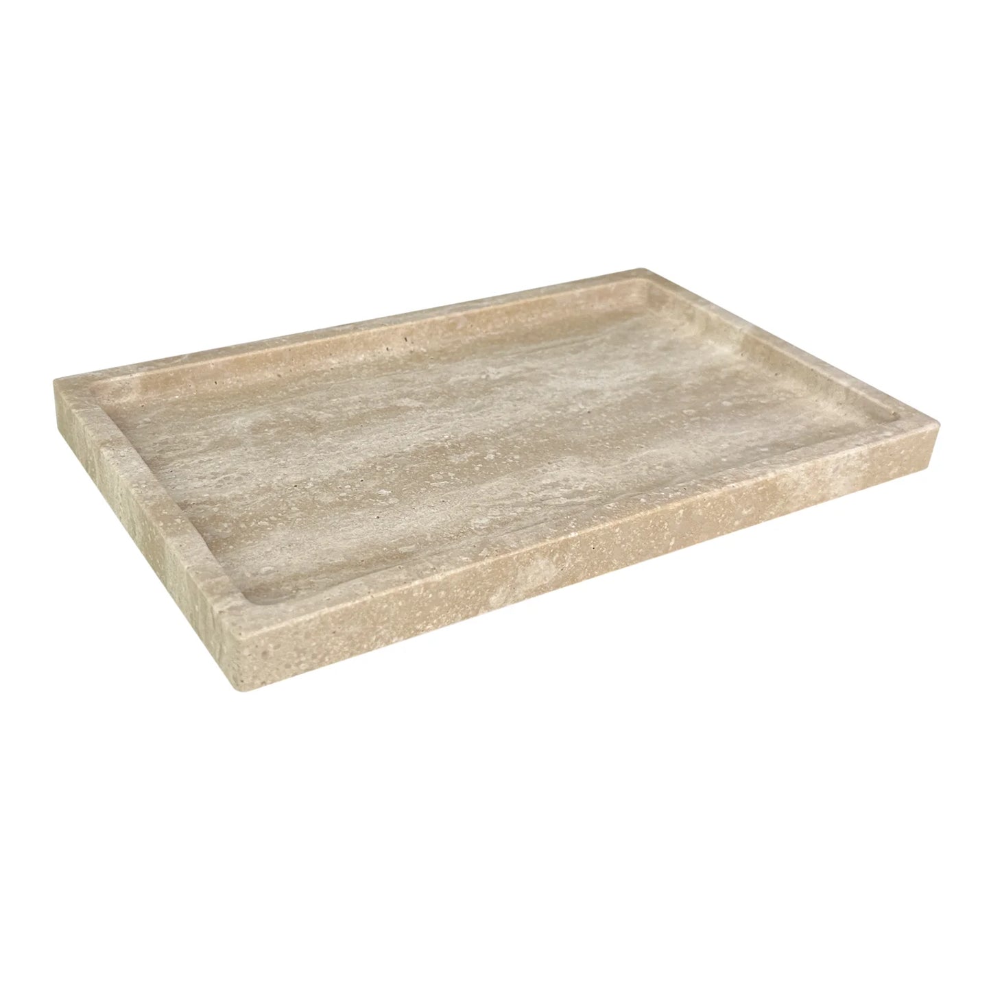 Natural Marble Vanity Tray - Elegant Calacatta Viola Organizer