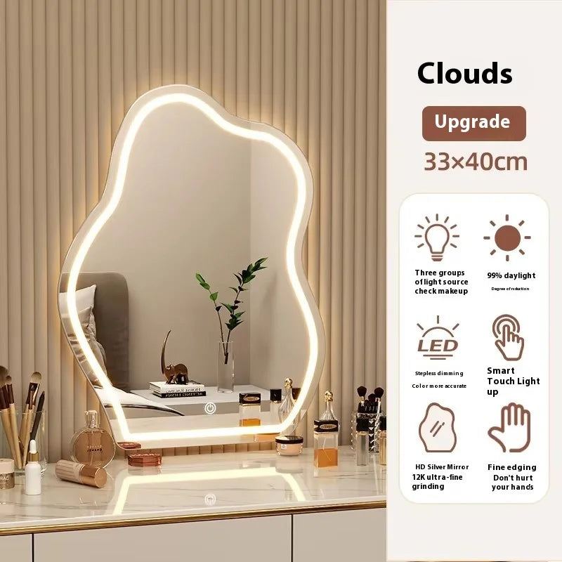 Irregular LED Mirror - Funky Asymmetrical Wall Decor for Modern Homes